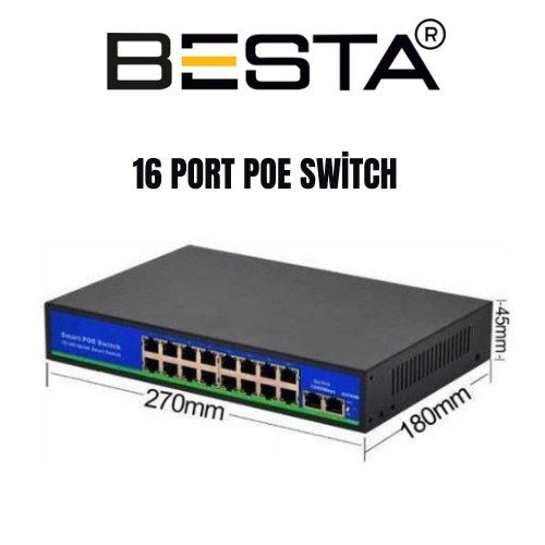 5 MP 6 İÇ MEKAN 6 DIŞ MEKAN KAMERALI IP POE GÜVENLİK SETİ