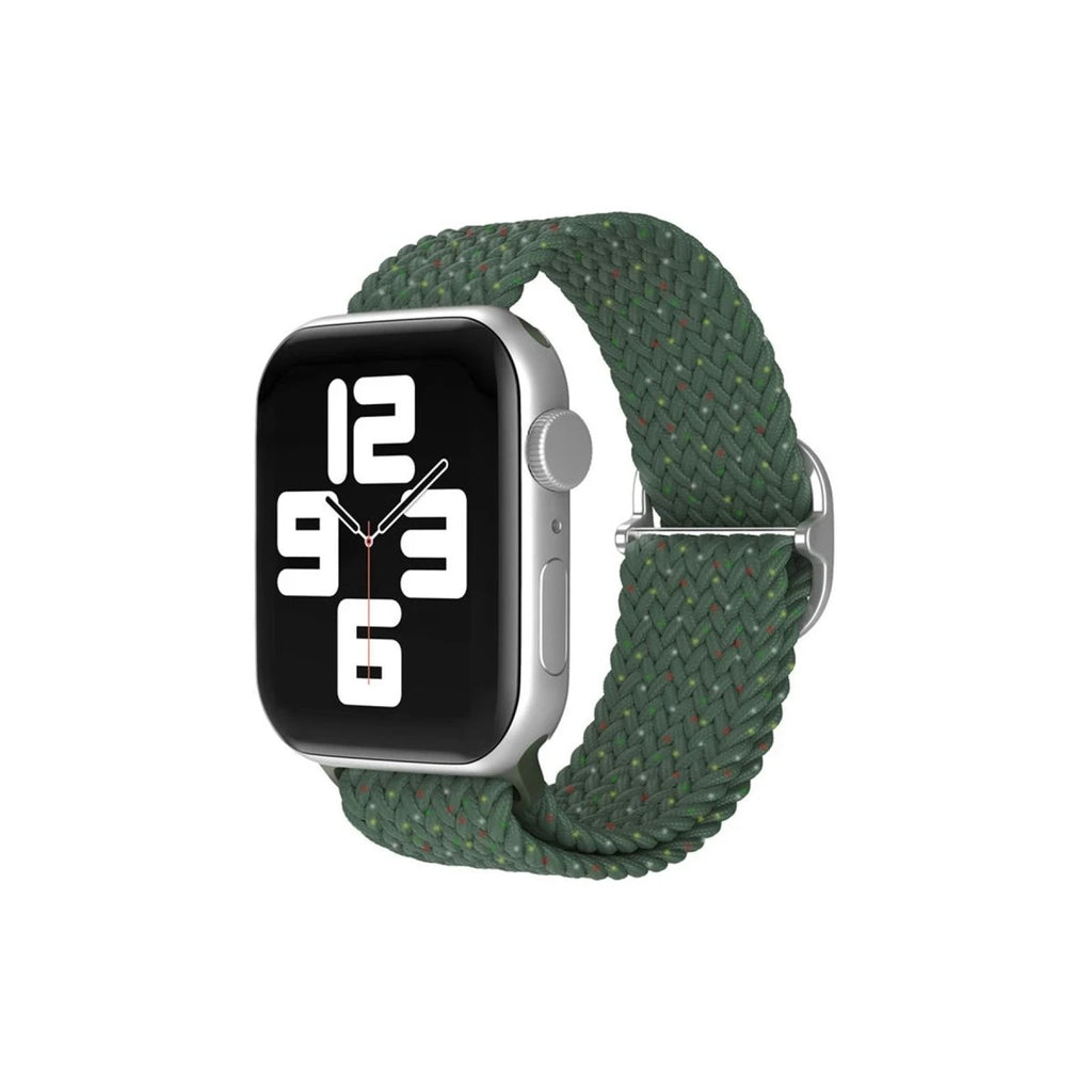 Mey İthalat® Watch 38mm Star Kordon - Benekli Koyu Yeşil