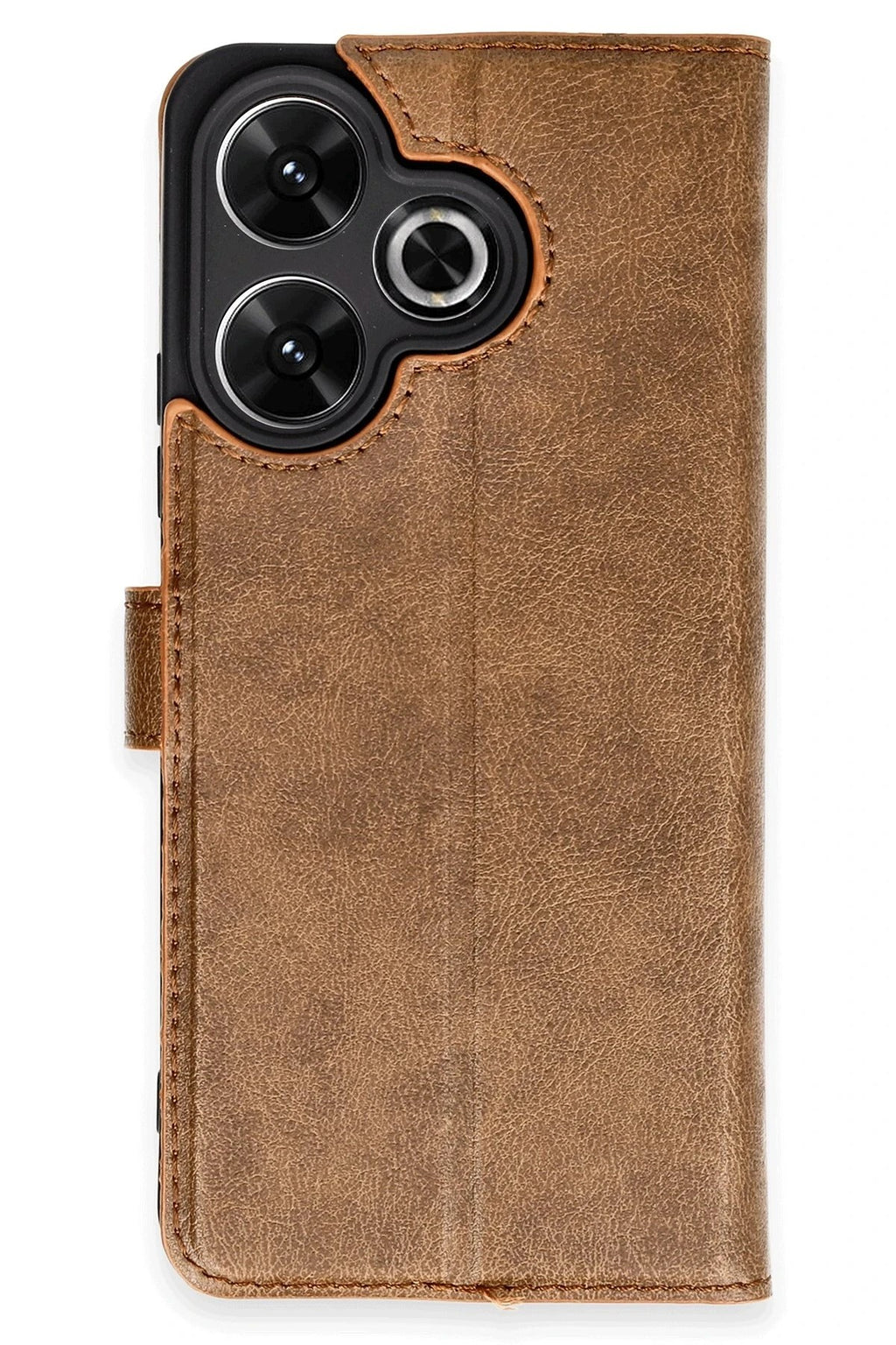 Mey İthalat® Redmi 13 4G Kılıf Trend S Plus Kapaklı Kılıf - Taba