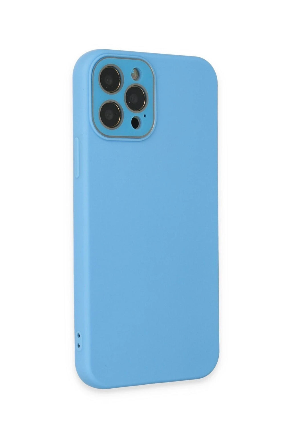 Mey İthalat® iPhone 12 Pro Max Kılıf Lansman Glass Kapak - Mavi