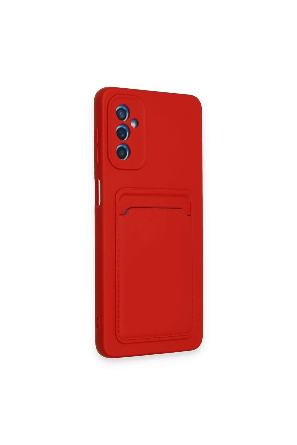 Mey İthalat® Samsung Galaxy A14 4G Kılıf Kelvin Kartvizitli Silikon - Kırmızı