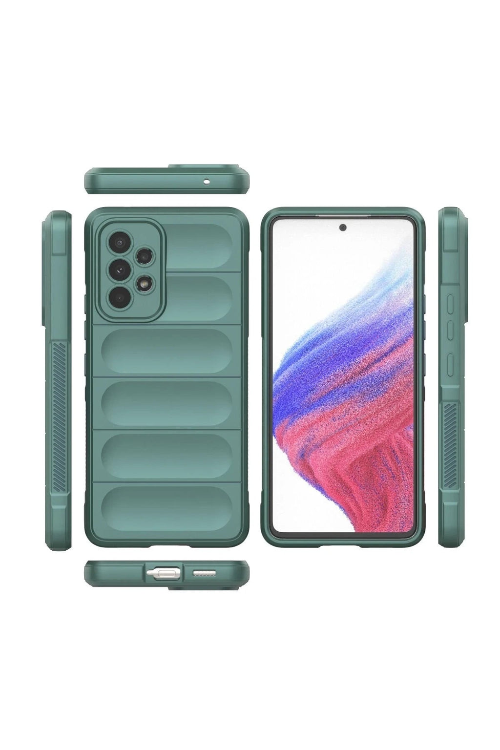 Mey İthalat® Samsung Galaxy A53 5G Kılıf Optimum Silikon - Koyu Yeşil