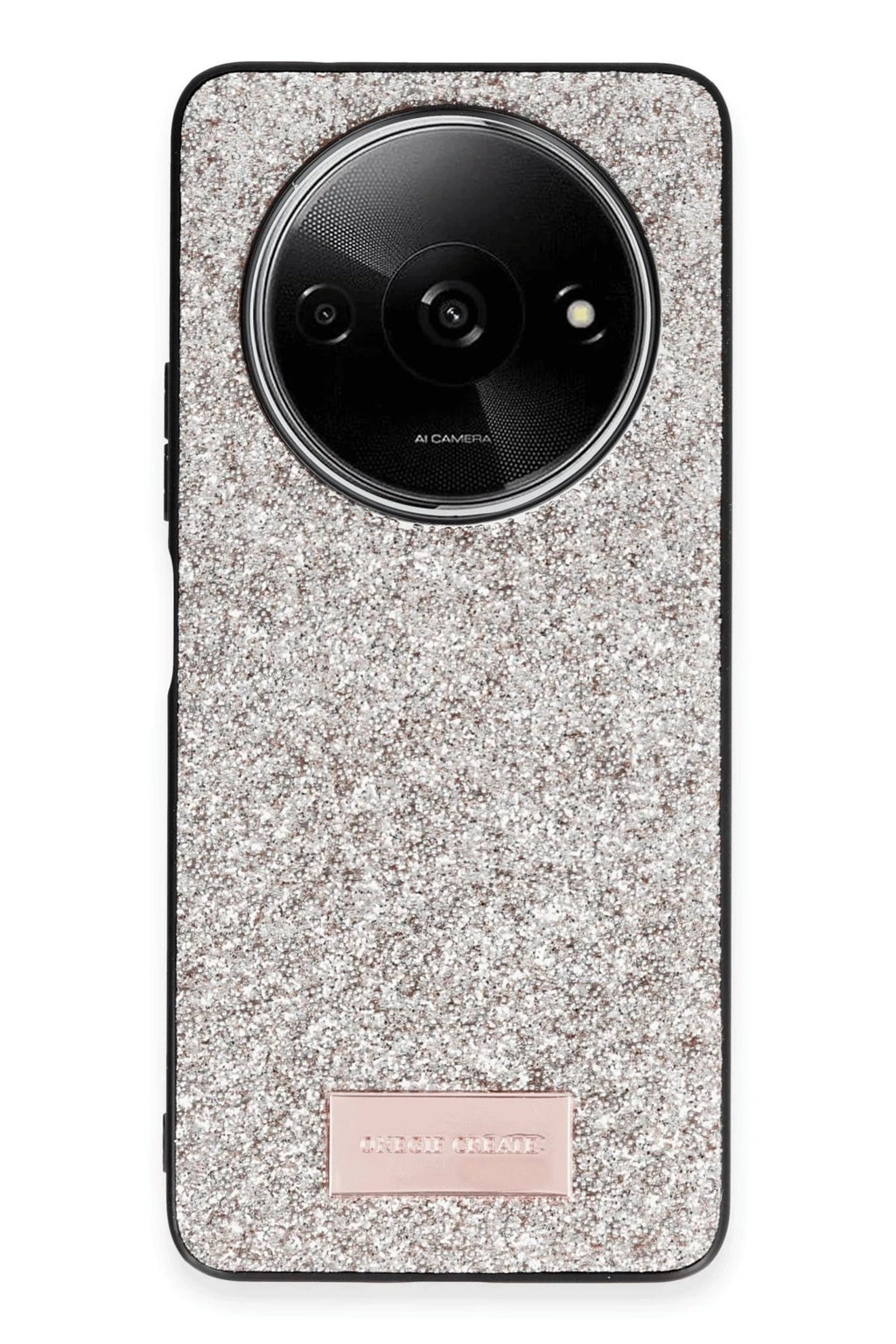 Mey İthalat® Redmi A3 4G Bright Simli Kapak - Gold