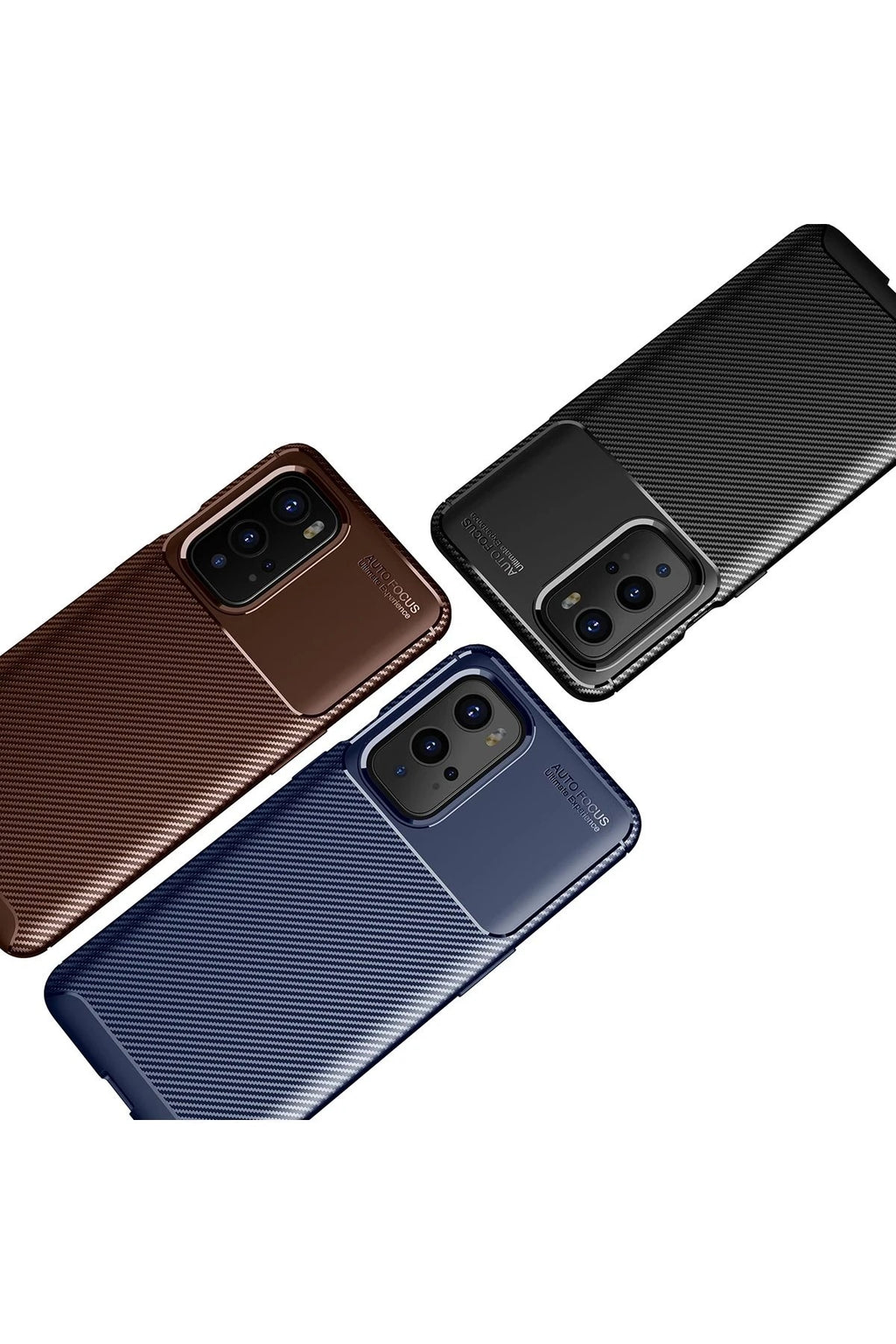 Mey İthalat® One Plus 9 Pro Kılıf Auto Focus Karbon Kapak - Siyah