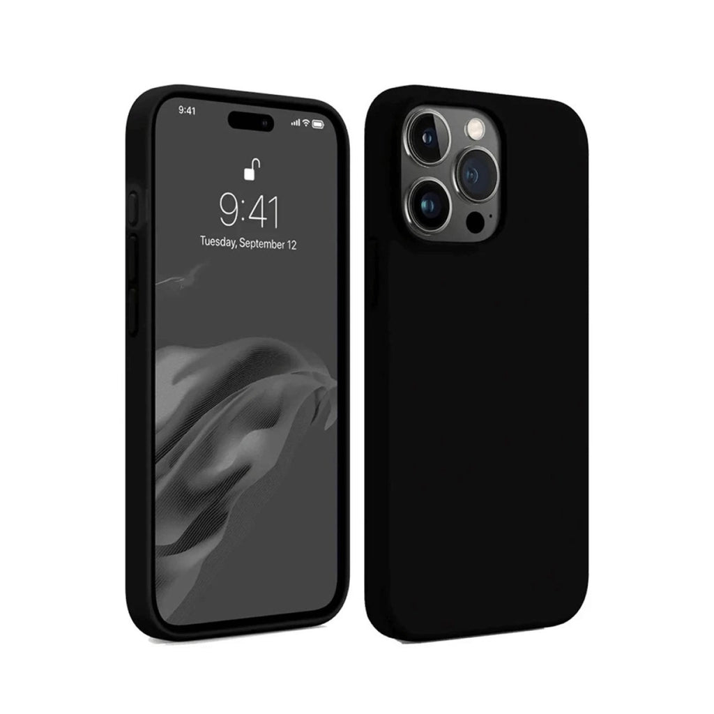 Mey İthalat® iPhone 15 Pro Max Kılıf First Silikon - Siyah