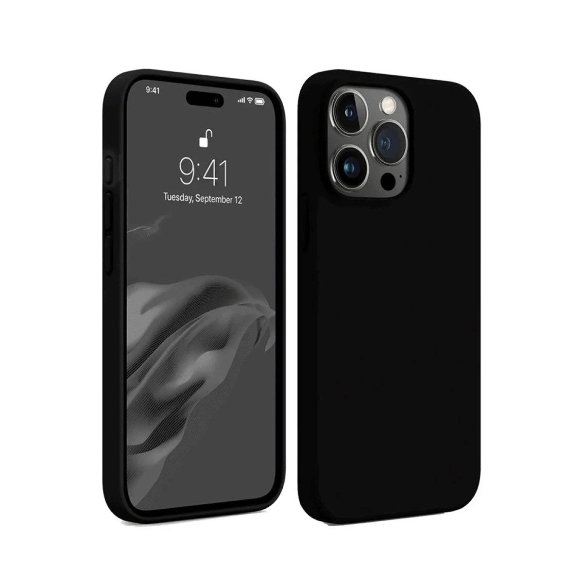 Mey İthalat® iPhone 15 Pro Max Kılıf First Silikon - Siyah