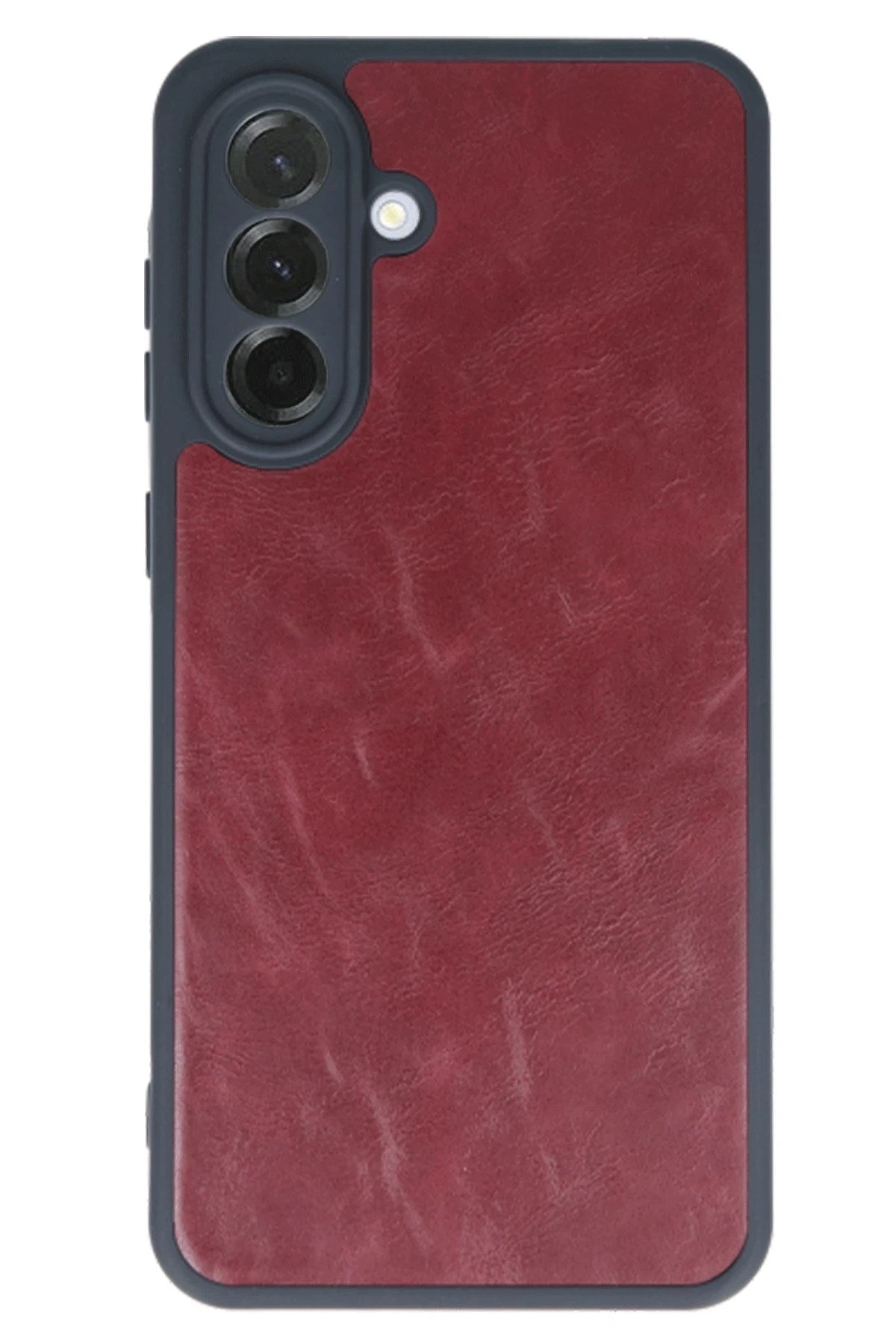 Mey İthalat® Samsung Galaxy A56 Kılıf Aras Deri Kapak - Bordo