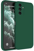 Mey İthalat® Samsung Galaxy S23 FE Kılıf First Silikon - Koyu Yeşil