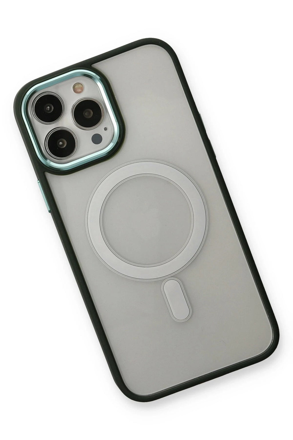 Mey İthalat® iPhone 14 Pro Kılıf Room Magneticsafe Silikon - Köknar Yeşili