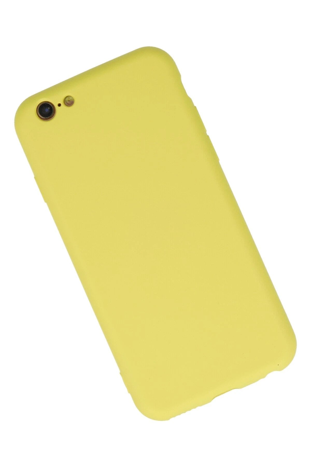 Mey İthalat® iPhone 6 Plus Kılıf Nano içi Kadife Silikon - Sarı