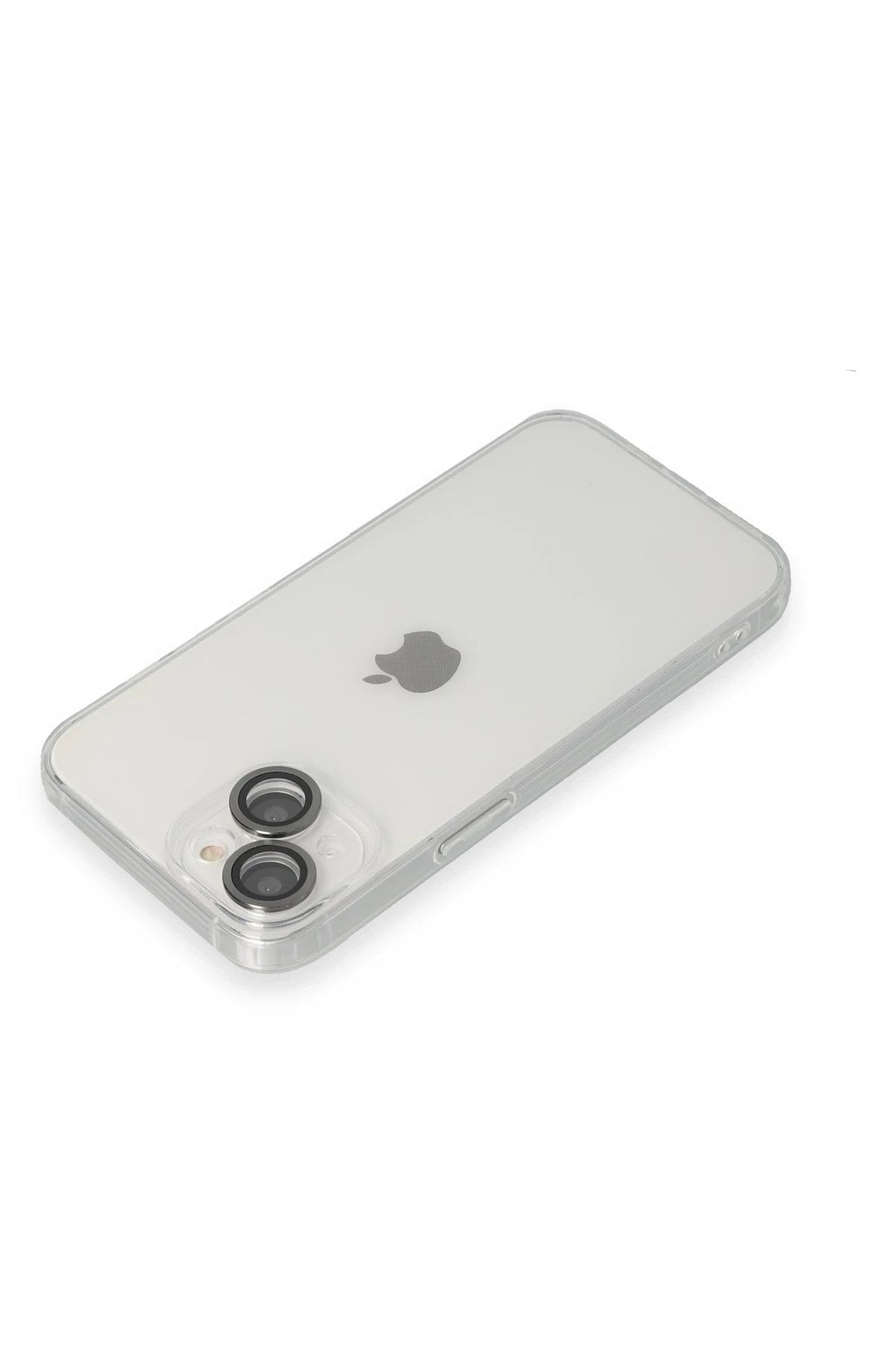 Mey İthalat® iPhone 14 Kılıf Luko Lens Silikon - Siyah