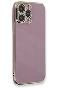 Mey İthalat® iPhone 13 Pro Max Kılıf Volet Silikon - Mor