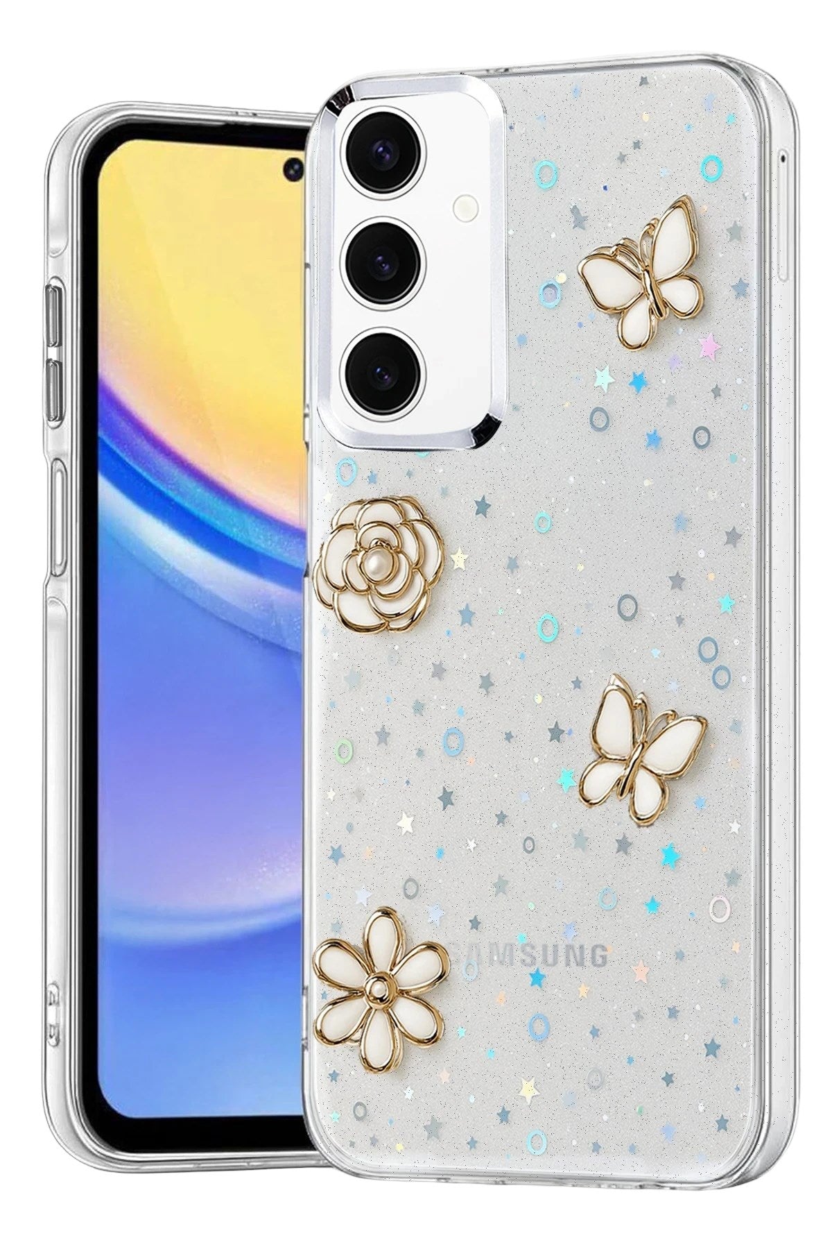 Mey İthalat® Samsung Galaxy A35 5G Fiyonk Desenli Kapak - Desen 10
