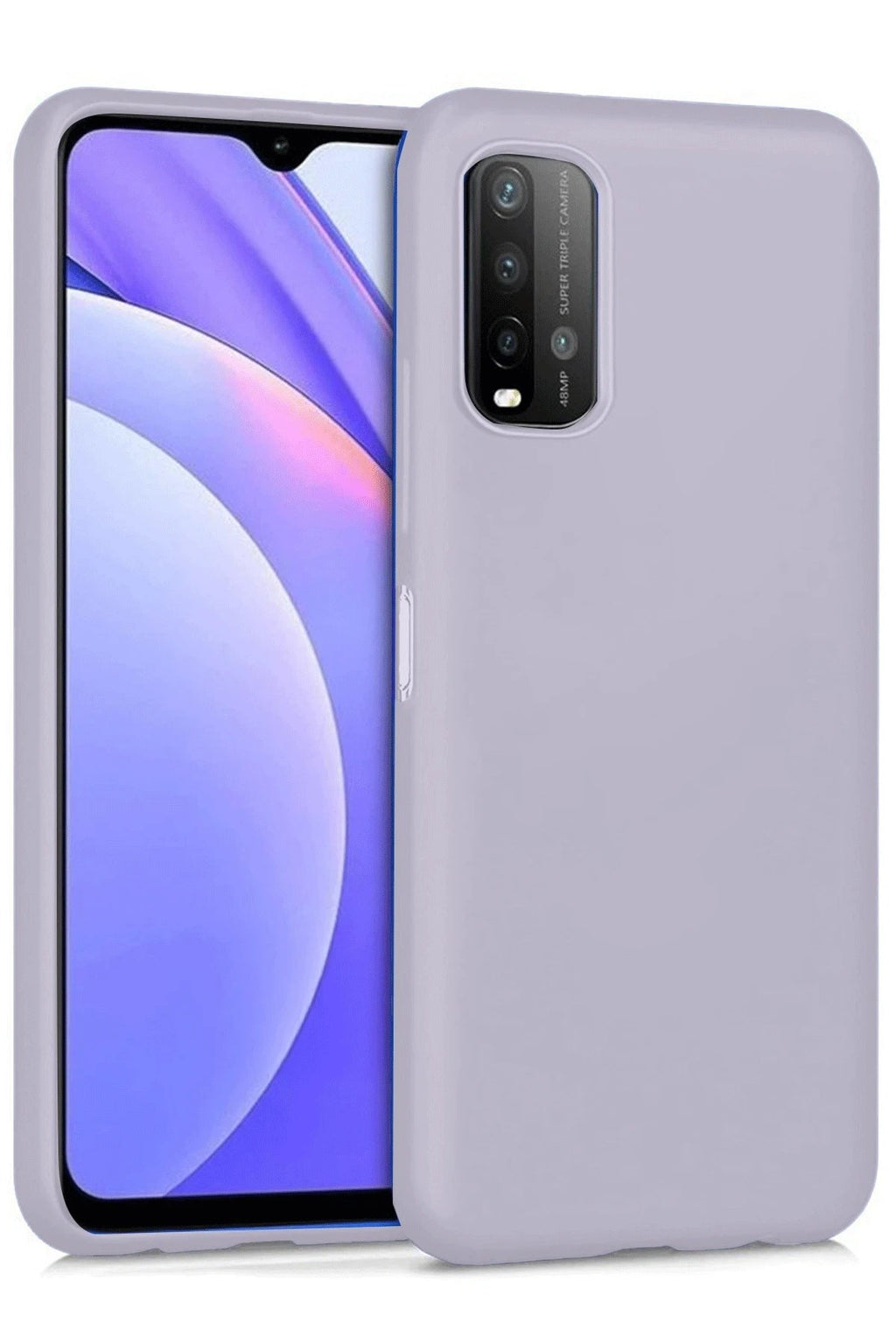 Mey İthalat® Redmi 9T Kılıf Nano içi Kadife Silikon - Lila