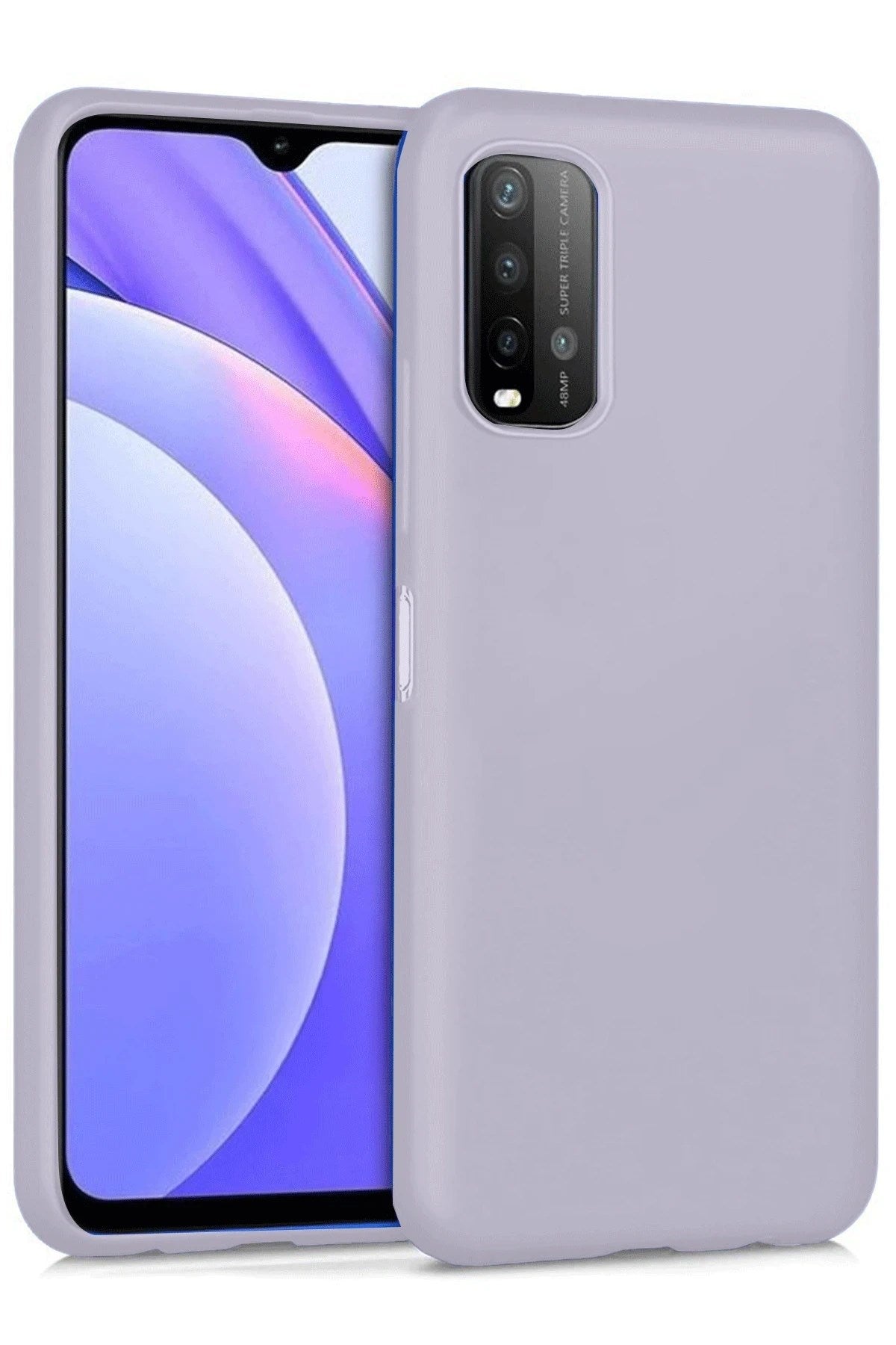 Mey İthalat® Redmi 9T Kılıf Nano içi Kadife Silikon - Lila