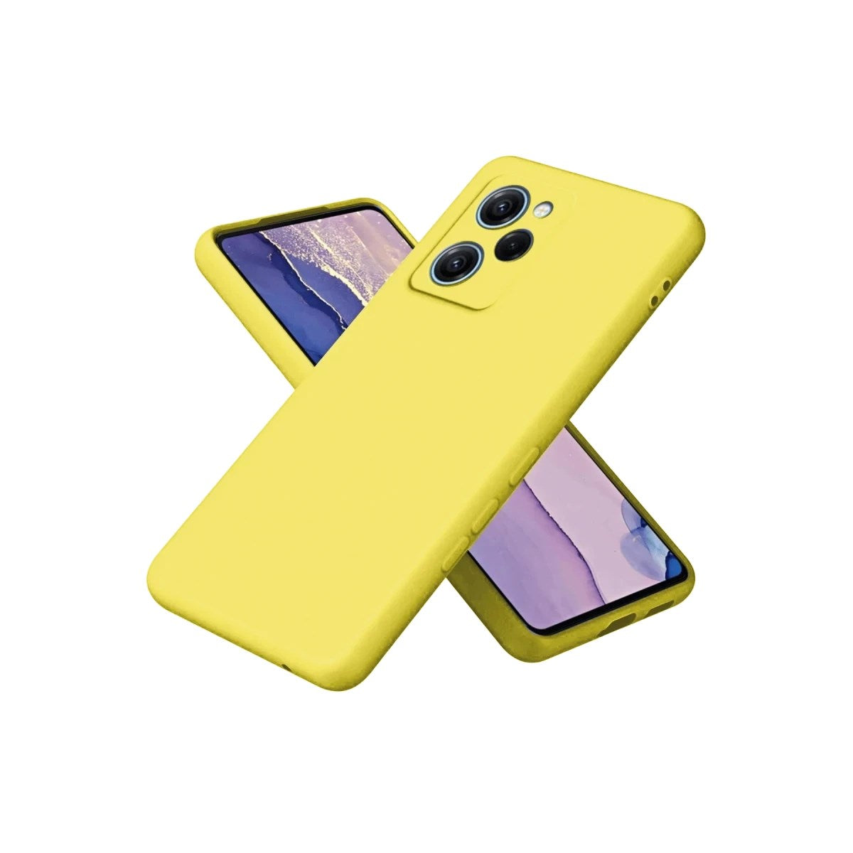Mey İthalat® Poco X5 Pro 5G Nano içi Kadife Silikon - Sarı
