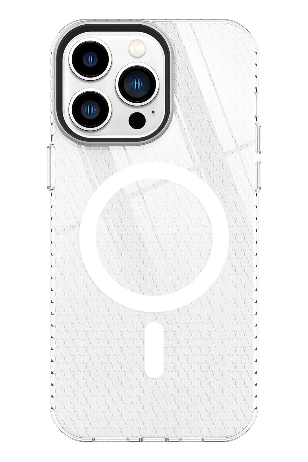 Mey İthalat® iPhone 13 Pro Kılıf Beta Magneticsafe Silikon - Şeffaf
