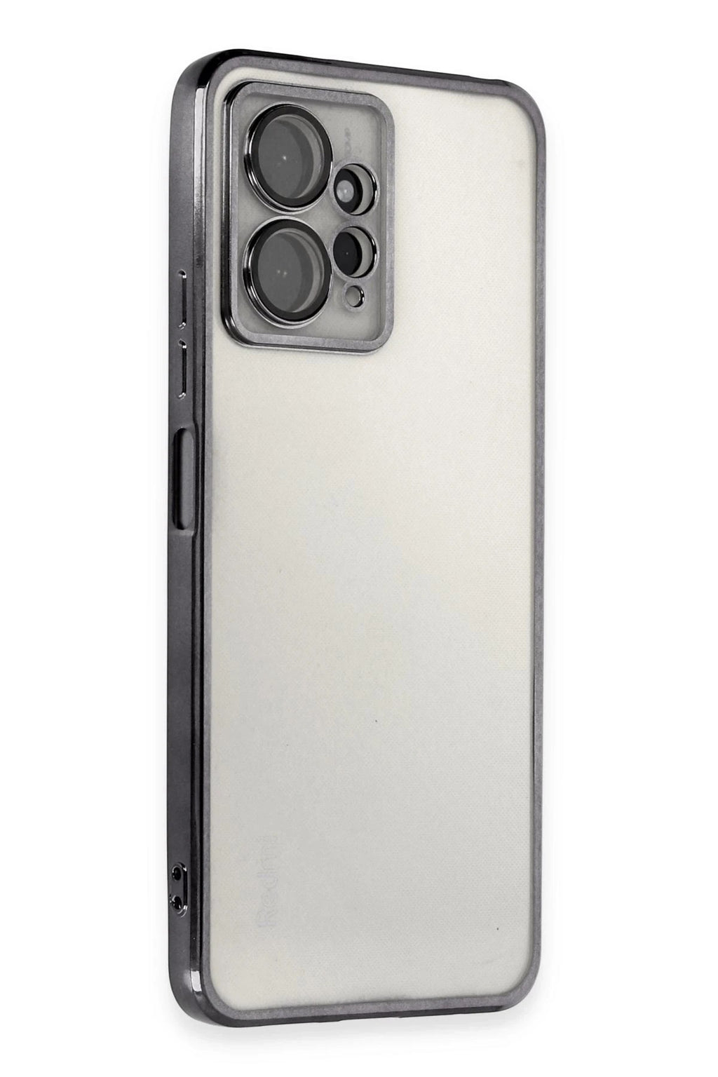 Mey İthalat® Redmi Note 12 4G Kılıf Lensli Silikon - Siyah