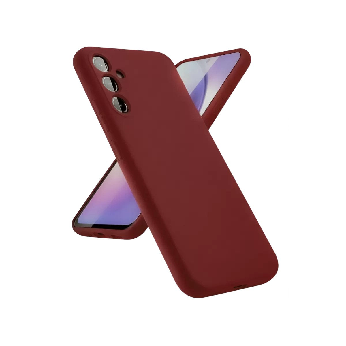 Mey İthalat® Samsung Galaxy A24 4G Kılıf First Silikon - Bordo