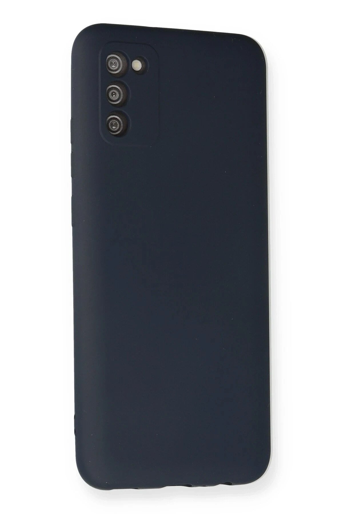 Mey İthalat® Samsung Galaxy A03S Kılıf Nano içi Kadife Silikon - Lacivert
