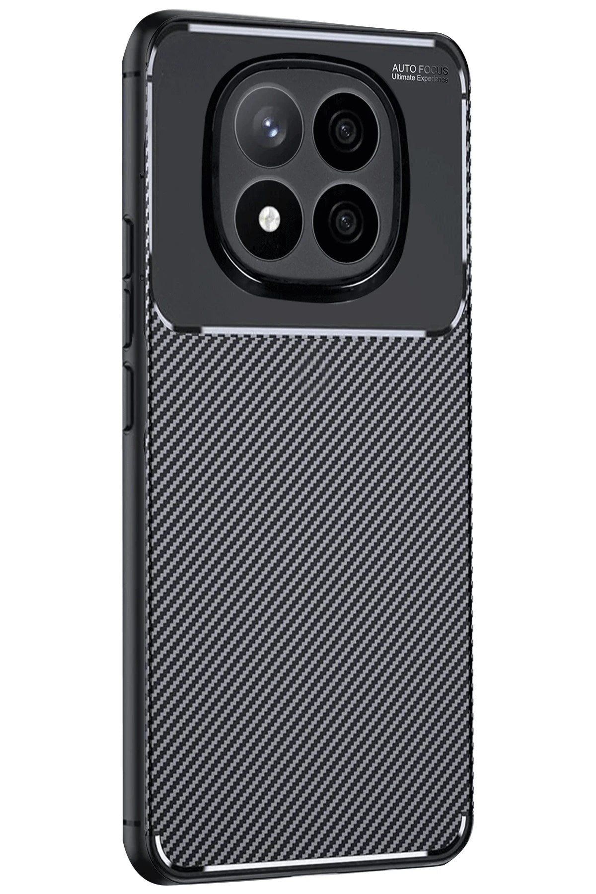 Mey İthalat® Redmi Note 14 Pro 5G Kılıf Auto Focus Karbon Kapak - Siyah