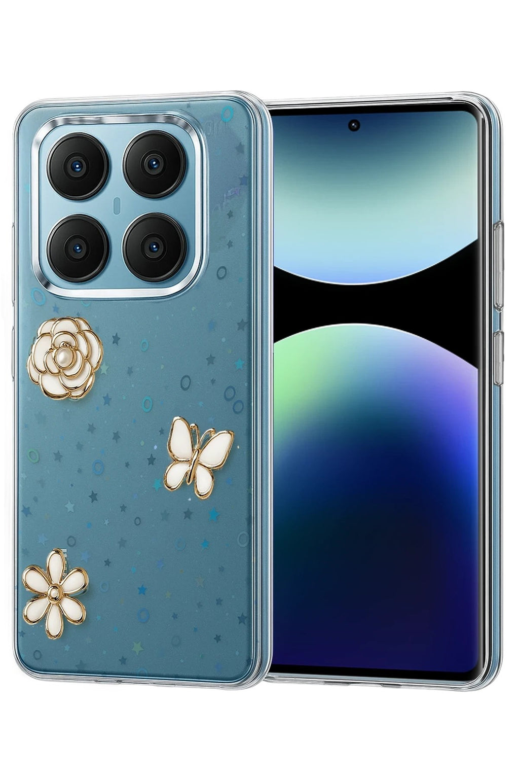 Mey İthalat® Redmi Note 14 Pro 4G Fiyonk Desenli Kapak - Desen 10