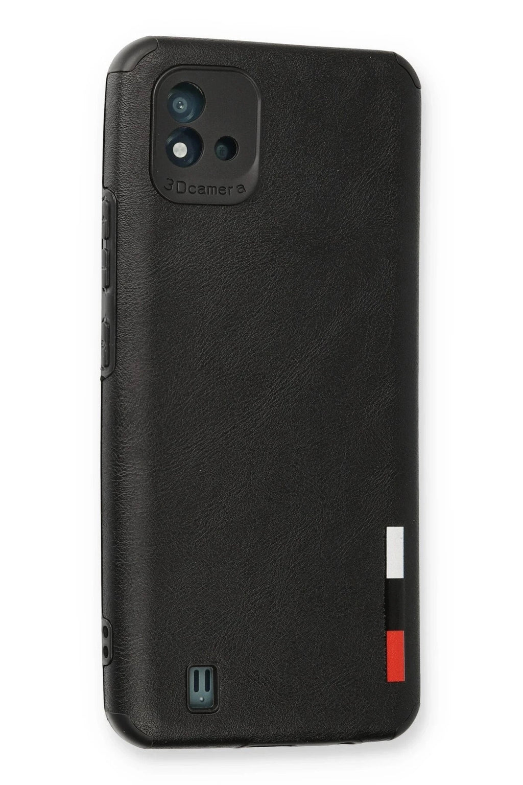 Mey İthalat® Realme C11 2021 Kılıf Loop Deri Silikon - Siyah