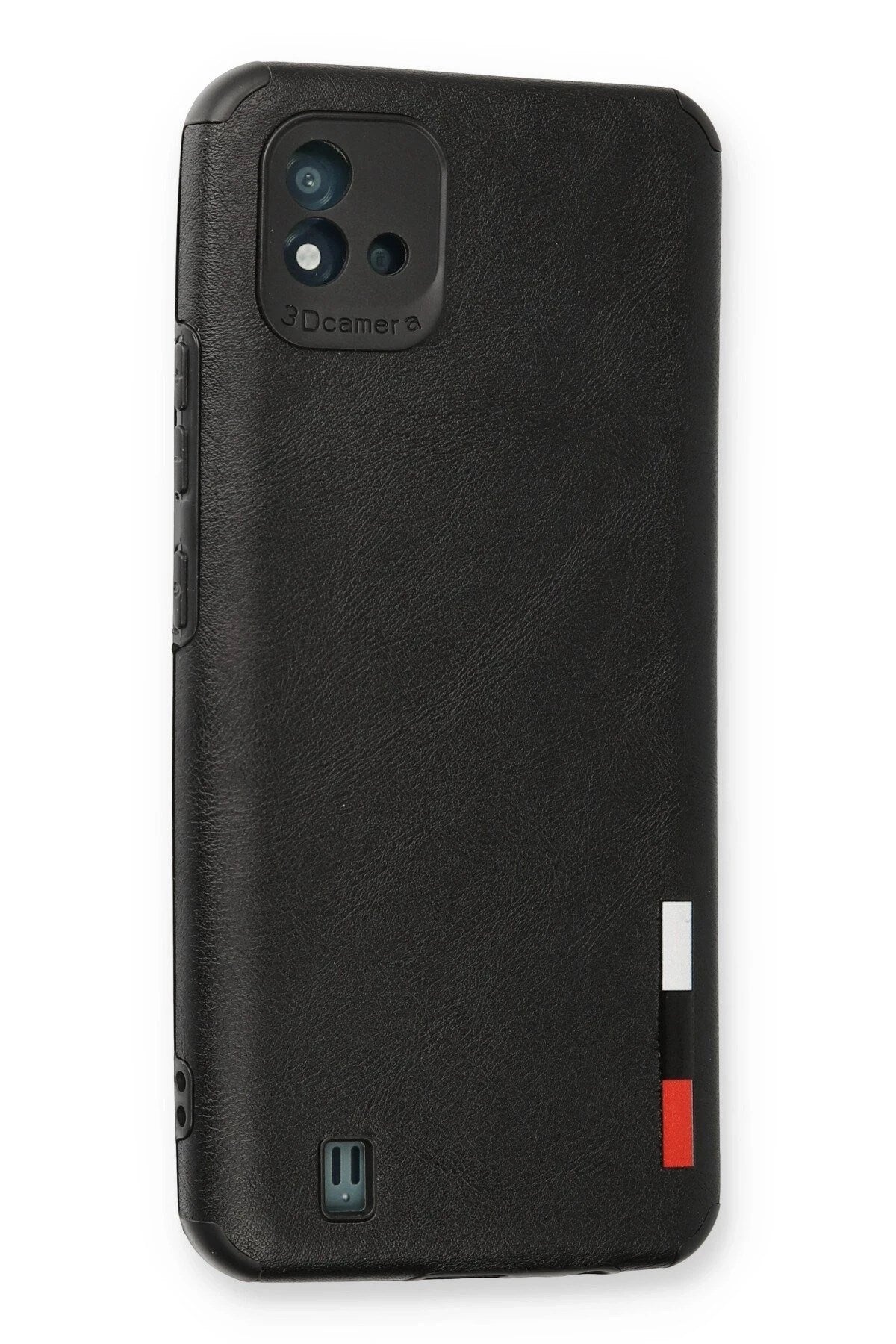 Mey İthalat® Realme C11 2021 Kılıf Loop Deri Silikon - Siyah