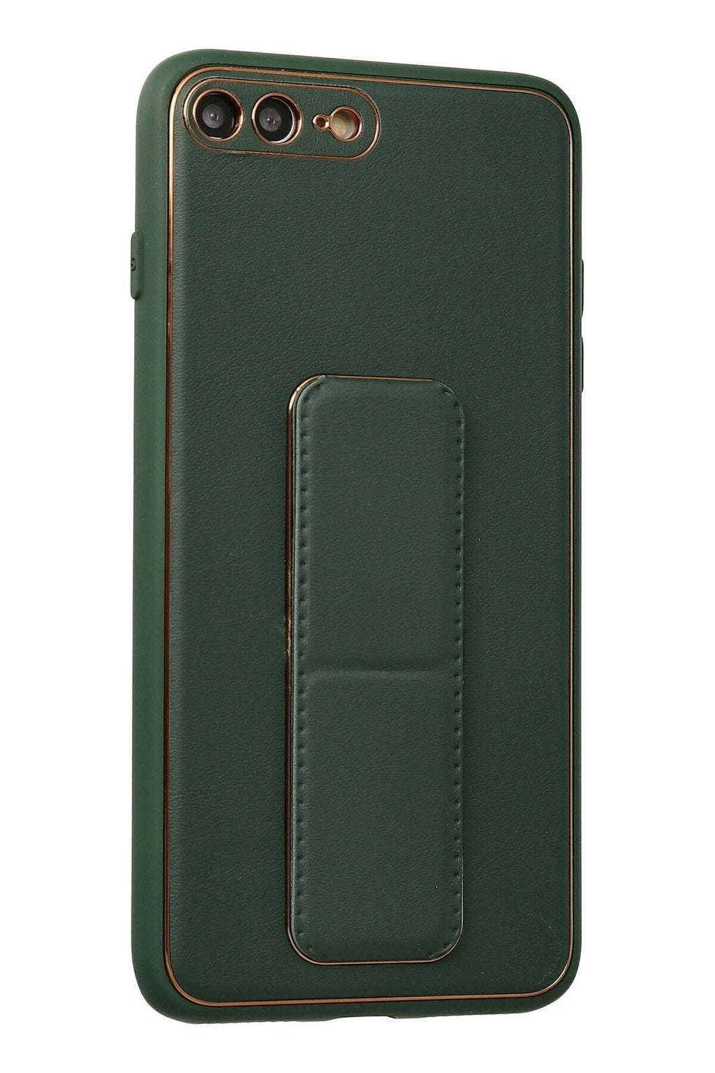 Mey İthalat® iPhone 7 Plus Kılıf Coco Deri Standlı Kapak - Yeşil