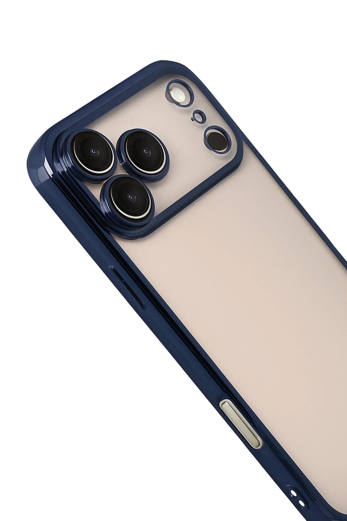 Mey İthalat® iPhone 17 Pro Lensli Silikon - Lacivert
