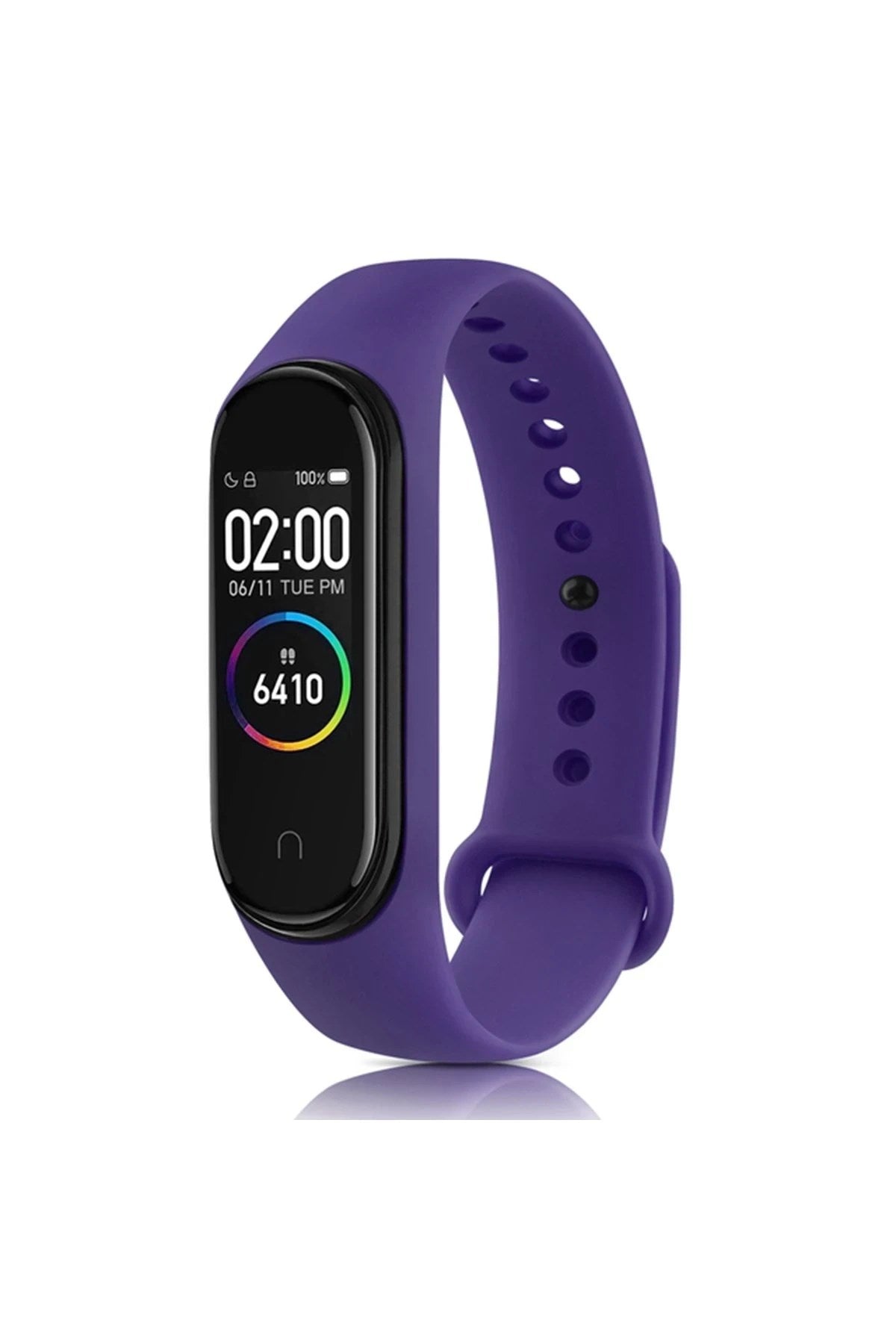 Mey İthalat® Mi Band 7 Klasik Kordon - Mor