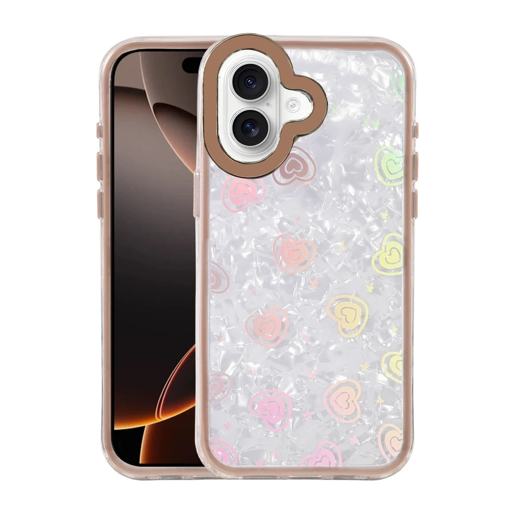 Mey İthalat® iPhone 16 Lumi Desenli Kapak - Çöl Titanyum