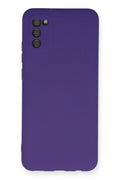Mey İthalat® Samsung Galaxy A03S Kılıf Nano içi Kadife Silikon - Mor