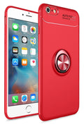 Mey İthalat® iPhone 6 Kılıf Range Yüzüklü Silikon - Kırmızı