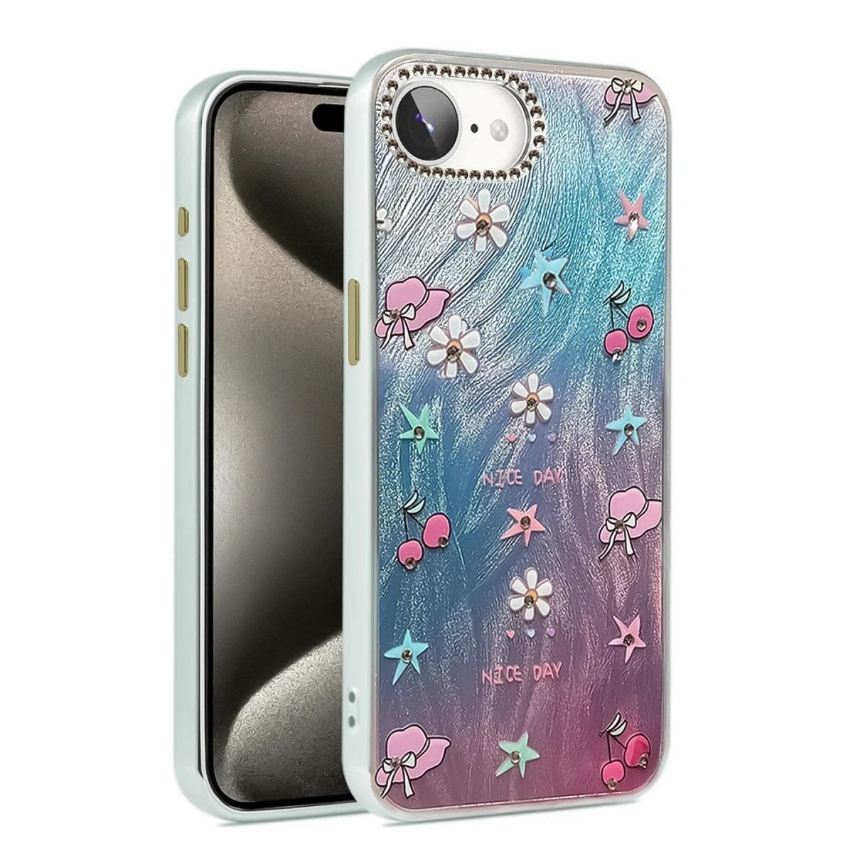 Mey İthalat® iPhone 16E Kılıf Blade Aynalı Desenli Kapak - Desen 4