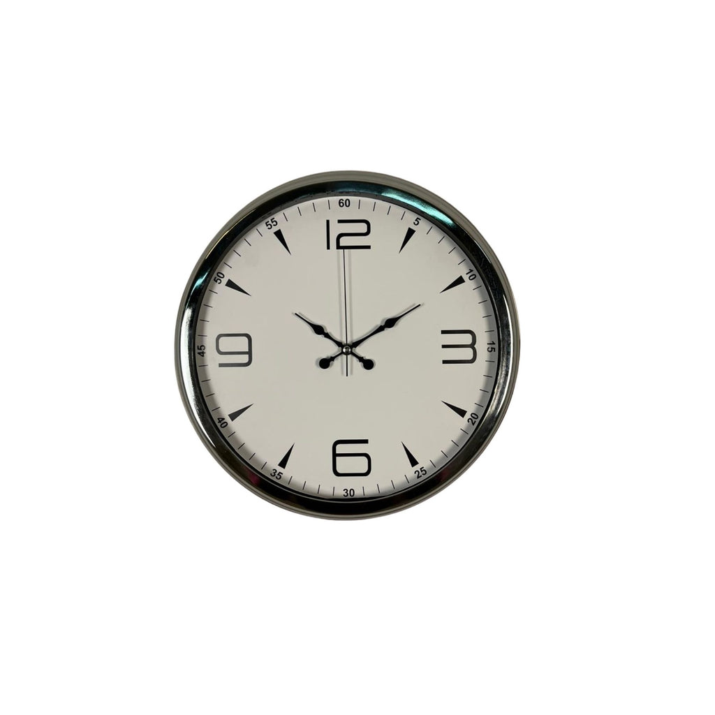 Krom Elegance 40 Cm Metal Duvar Saati