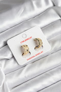 Mey İthalat® 14K Gold Renk Kaplama CM Kadın Küpe