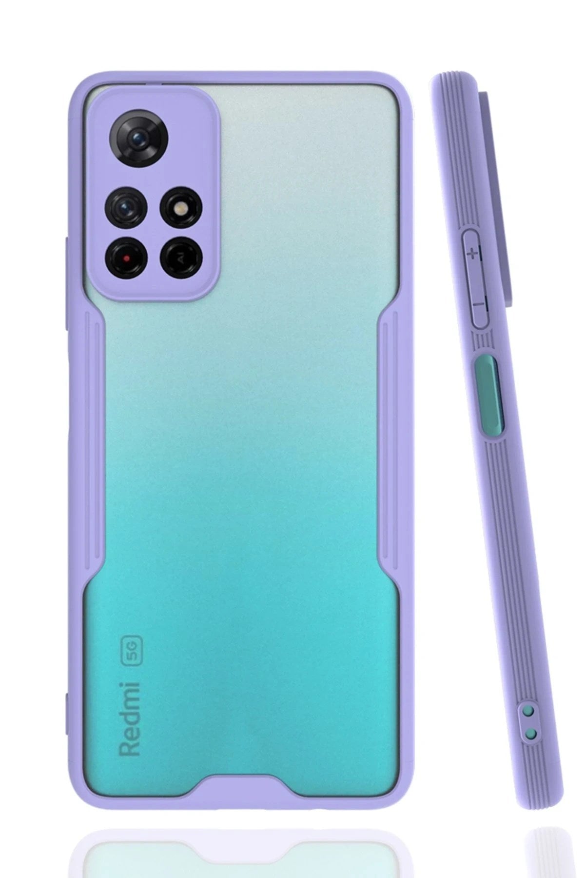 Mey İthalat® Redmi Note 11T Kılıf Platin Silikon - Lila