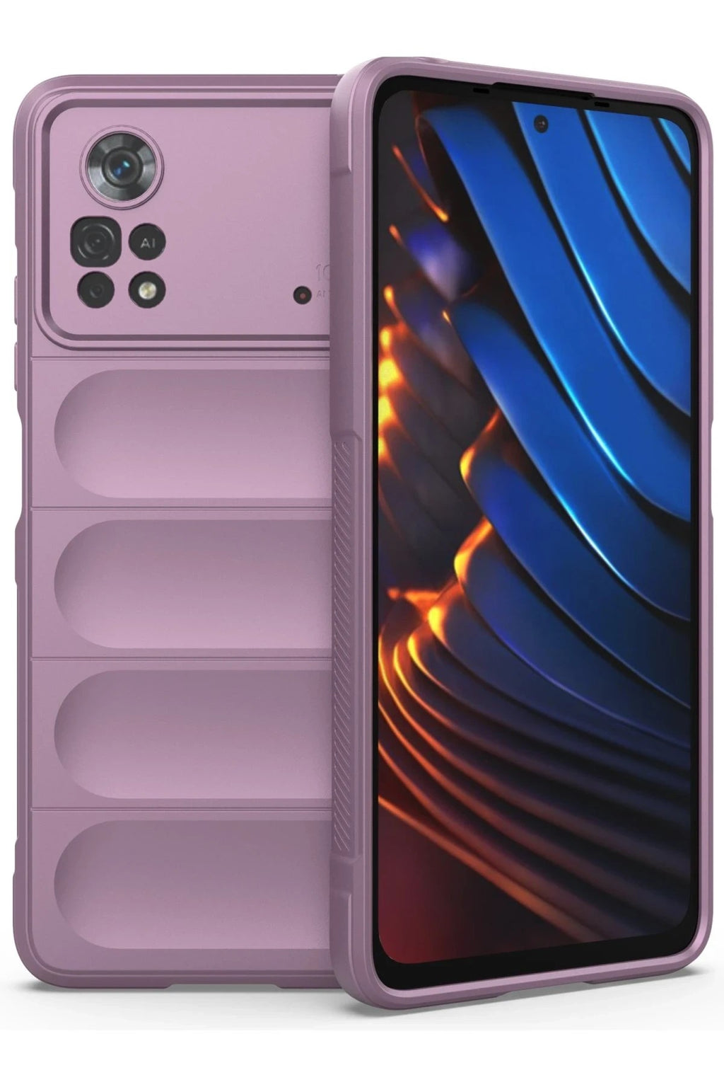 Mey İthalat® Poco X4 Pro 5G Kılıf Optimum Silikon - Mor