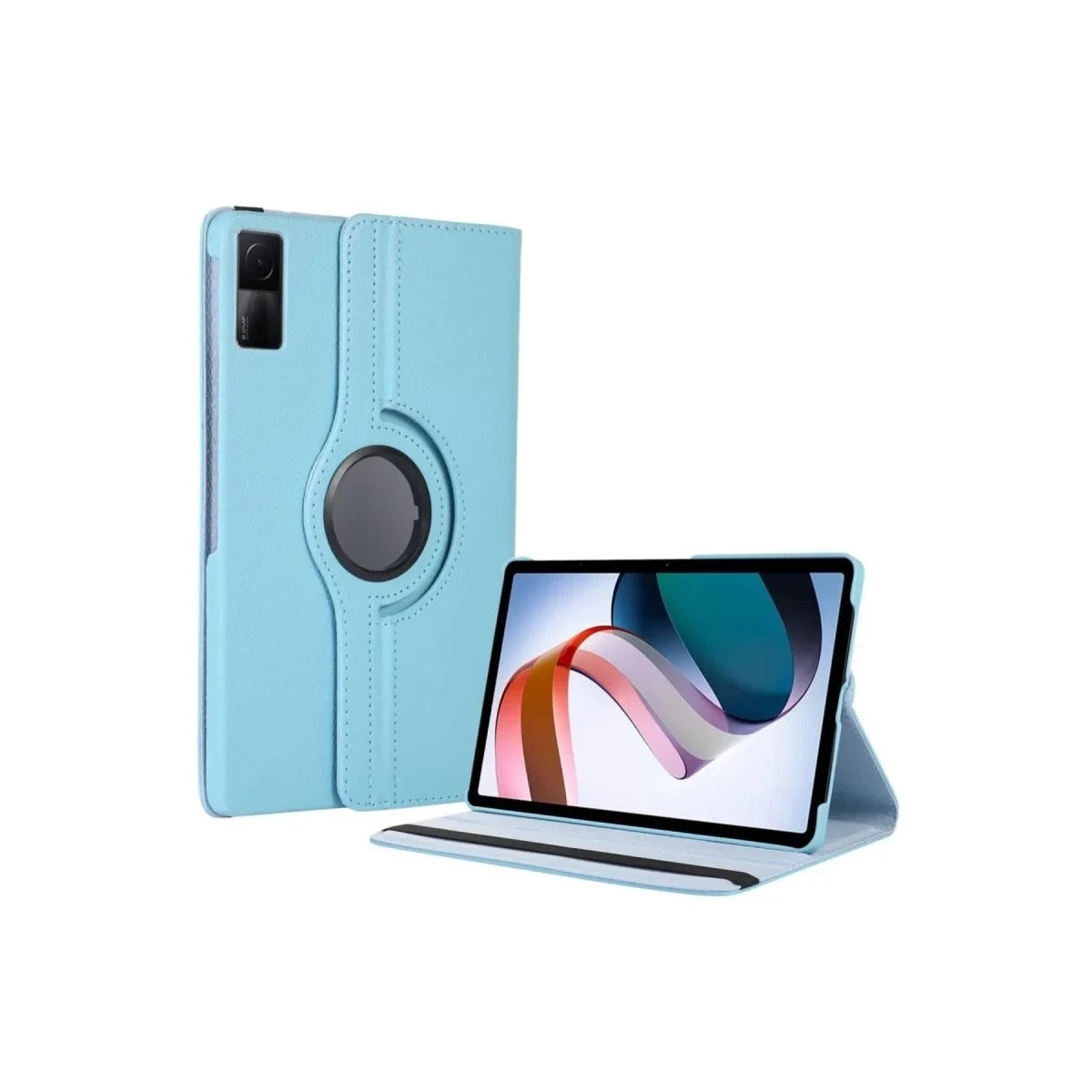 Mey İthalat® Redmi Pad SE 4G Kılıf 360 Tablet Deri Kılıf - Turkuaz