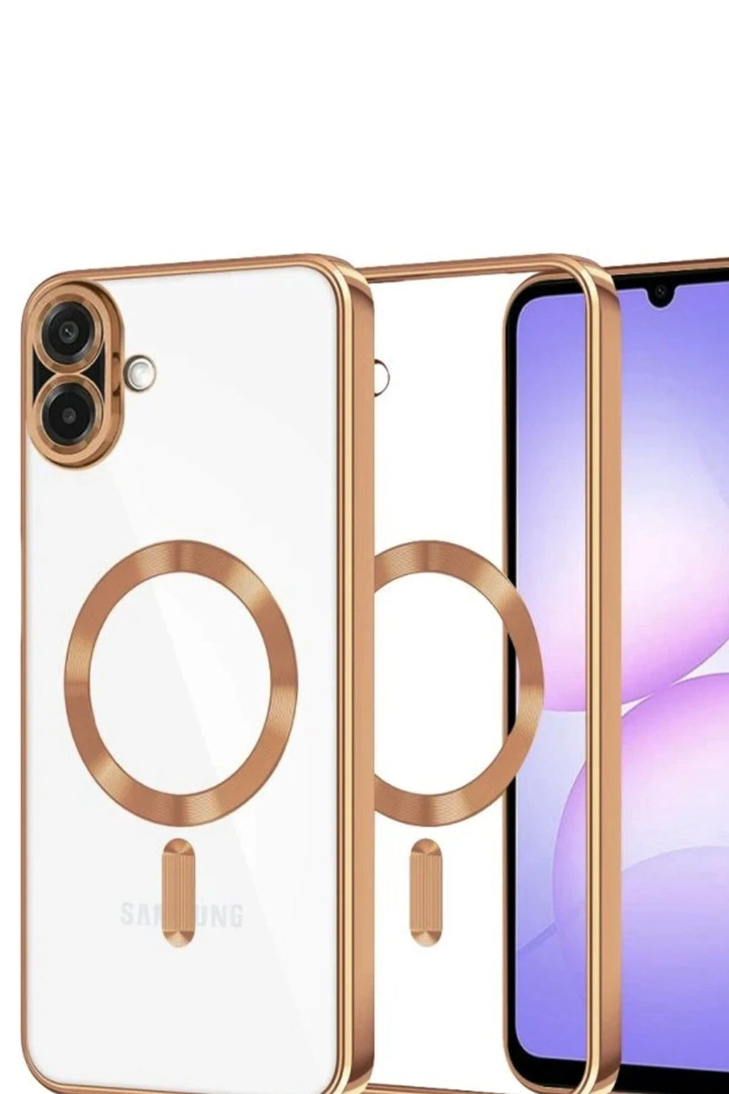 Mey İthalat® Samsung Galaxy A07 4G Kross Magneticsafe Kapak - Çöl Titanyum