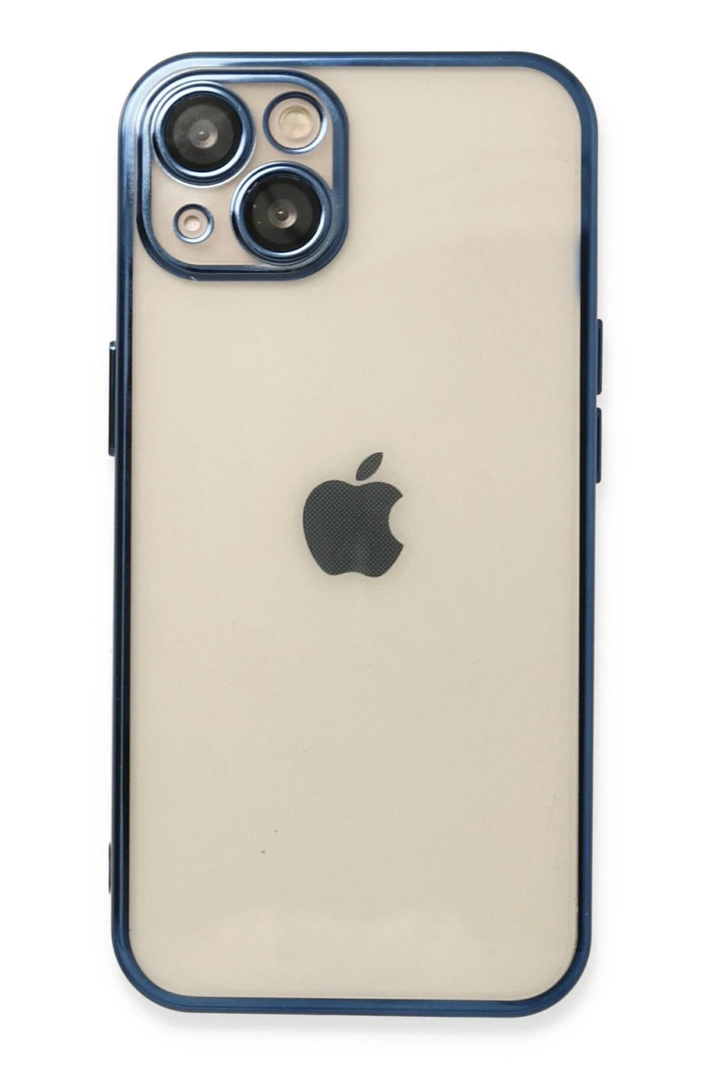 Mey İthalat® iPhone 13 Kılıf Lensli Silikon - Lacivert