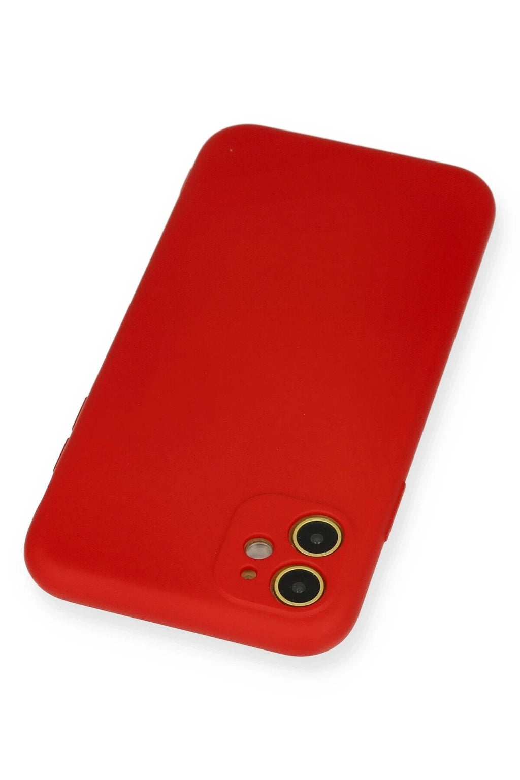 Mey İthalat® iPhone 11 Kılıf Nano içi Kadife Silikon - Kırmızı