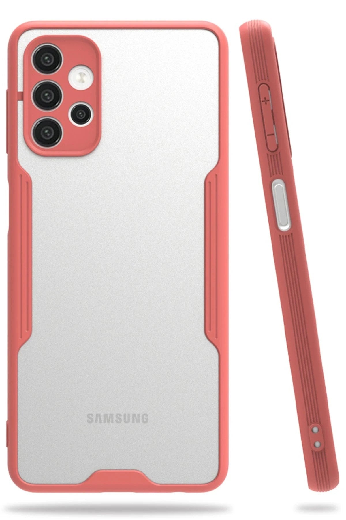 Mey İthalat® Samsung Galaxy A72 Kılıf Platin Silikon - Pembe