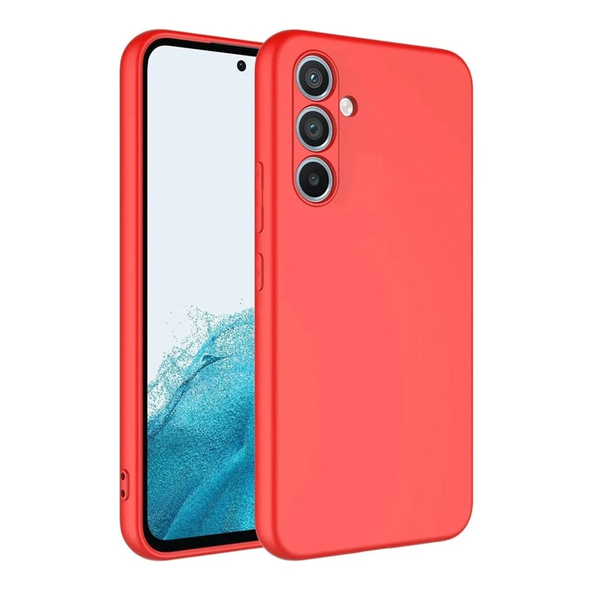 Mey İthalat® Samsung Galaxy A16 5G Kılıf First Silikon - Kırmızı