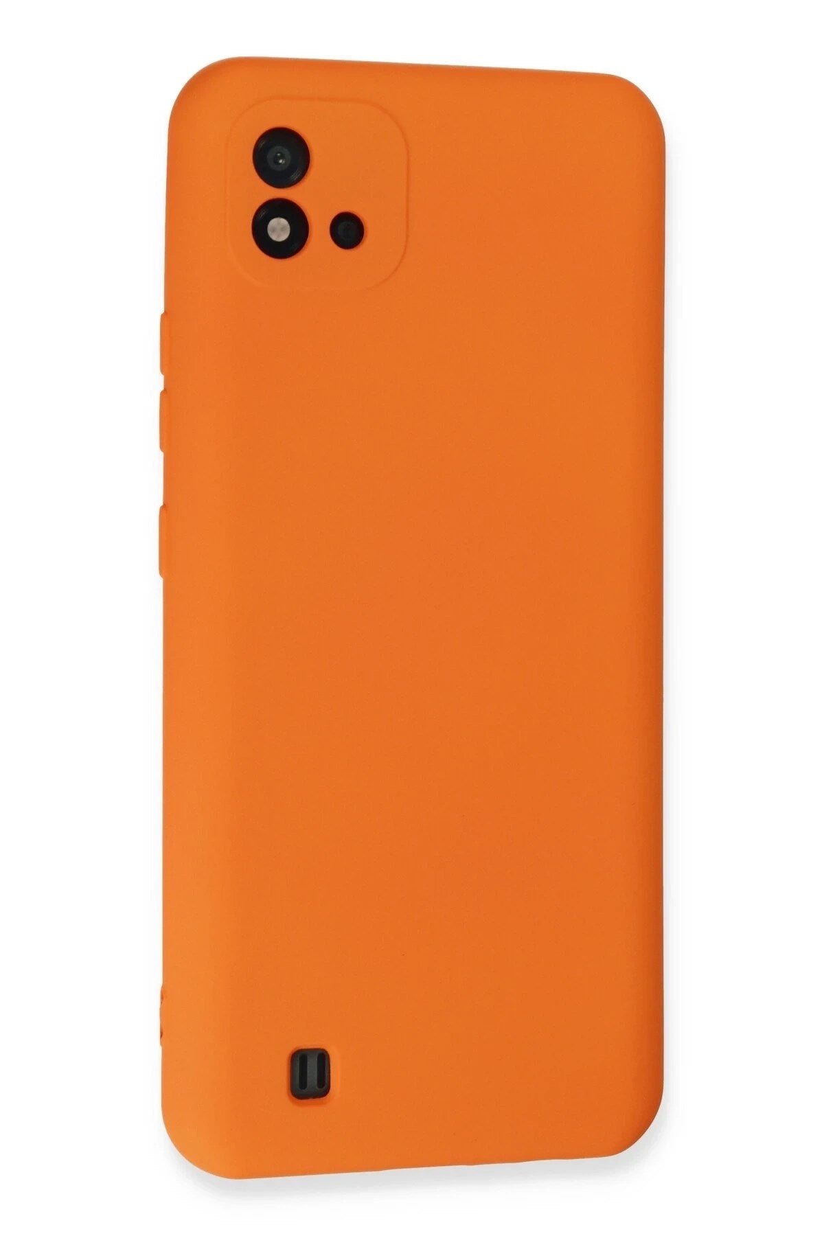 Mey İthalat® Realme C11 2021 Kılıf Nano içi Kadife Silikon - Turuncu