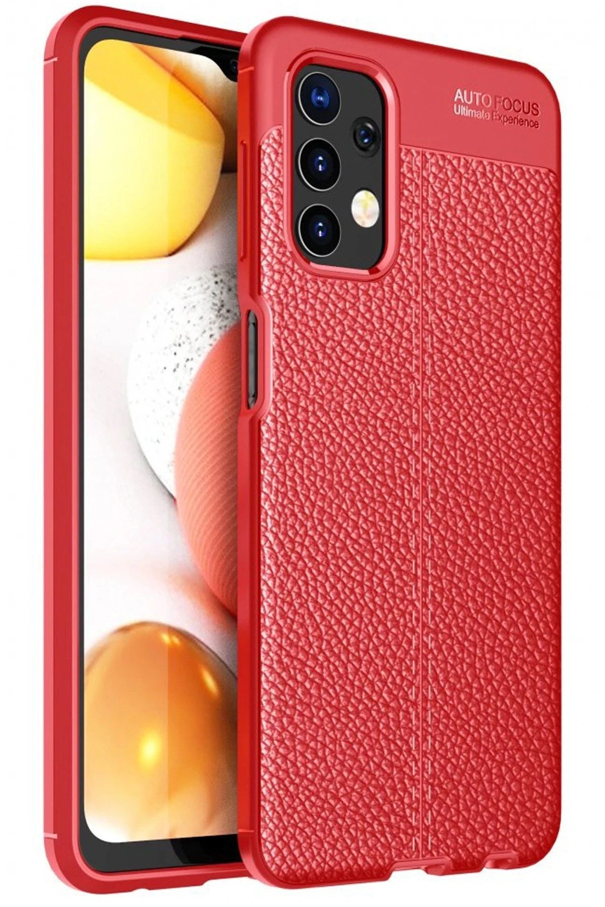Mey İthalat® Samsung Galaxy A13 4G Kılıf Auto Focus Kapak - Kırmızı