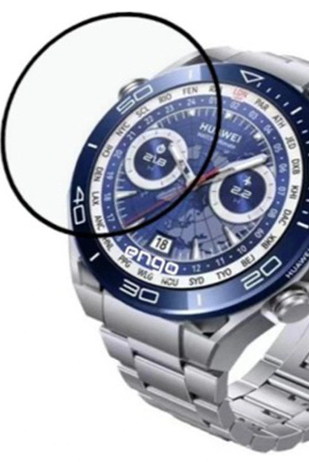 Mey İthalat® Huawei Watch Ultimate Polymer Nano Ekran Koruyucu - Şeffaf
