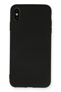 Mey İthalat® iPhone XS Max Kılıf Nano içi Kadife Silikon - Siyah