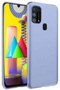 Mey İthalat® Samsung Galaxy M31 Kılıf Nano içi Kadife Silikon - Lila